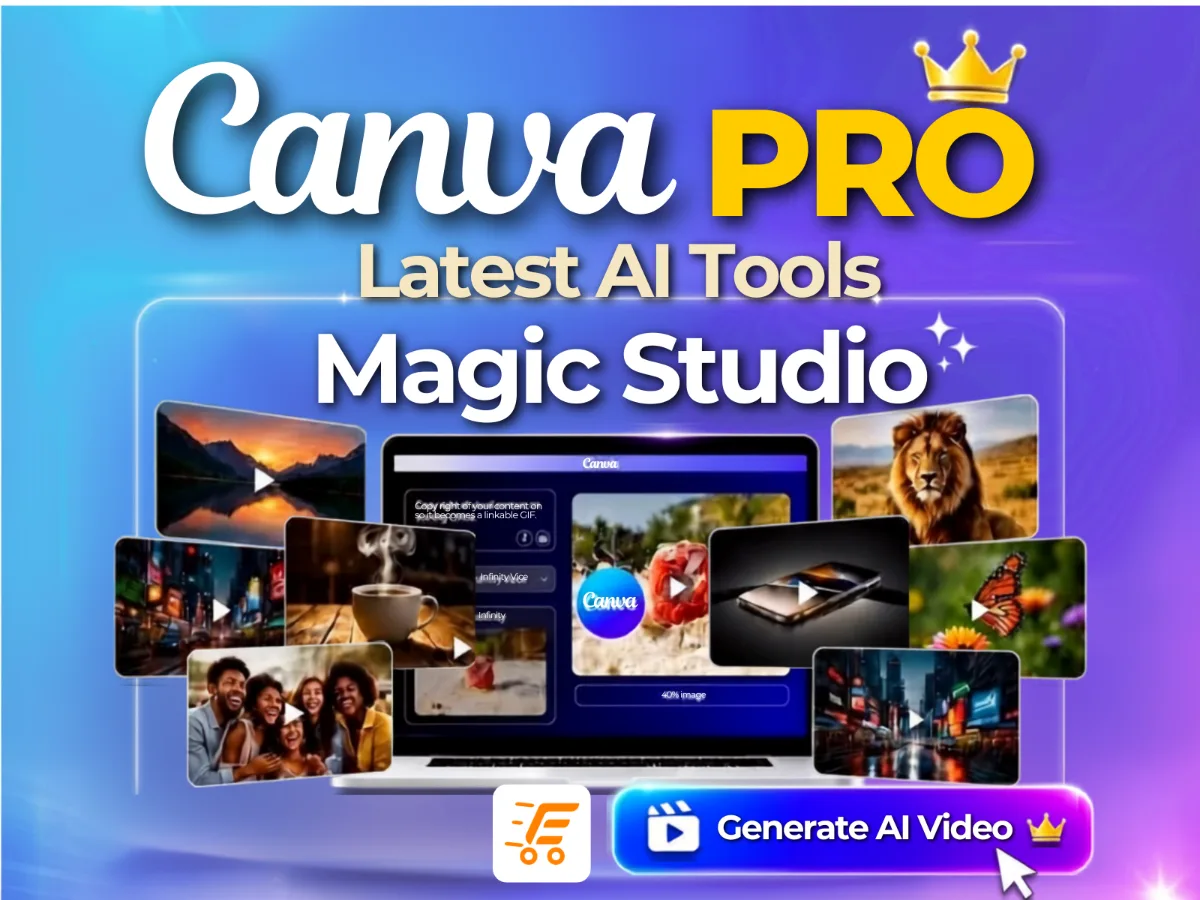Canva Education Pro subscription, including all active AI features.[2 Years]