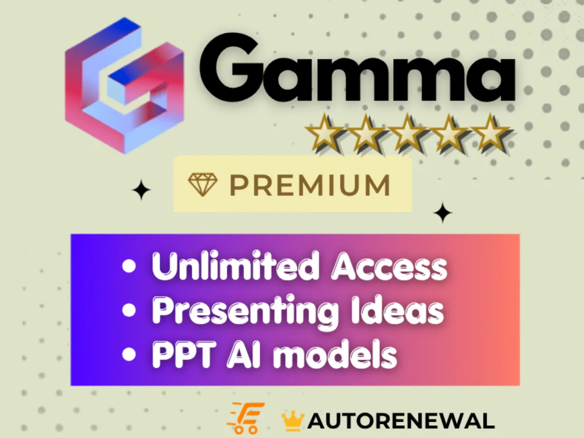 GAMMA.APP AI PRESENTATION SLIDES Premium Account with WARRANTY
