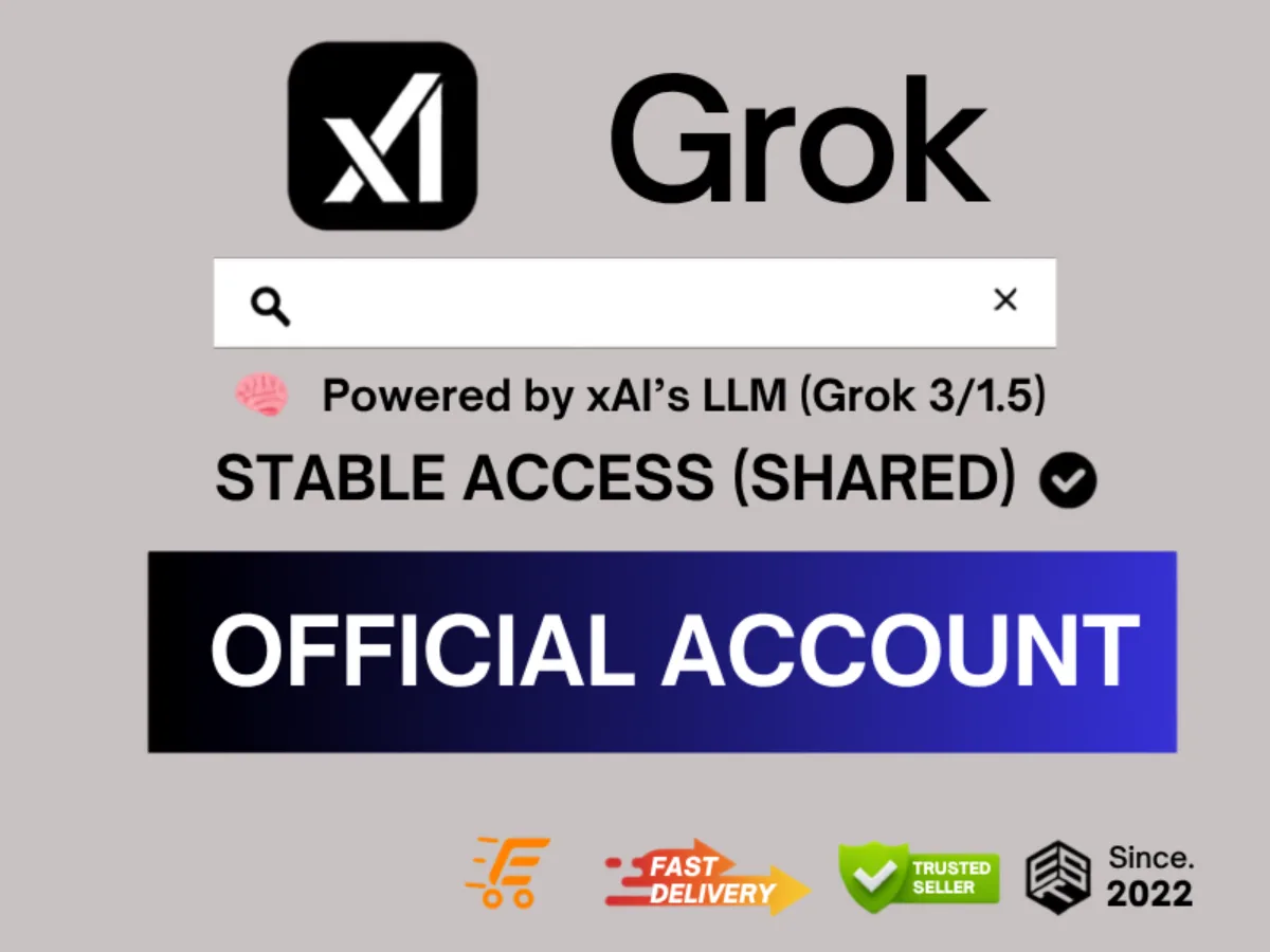 1 Month-Grok 3 Super Premium Shared Workspace | Higher Usage Limits | Free Automation Bots